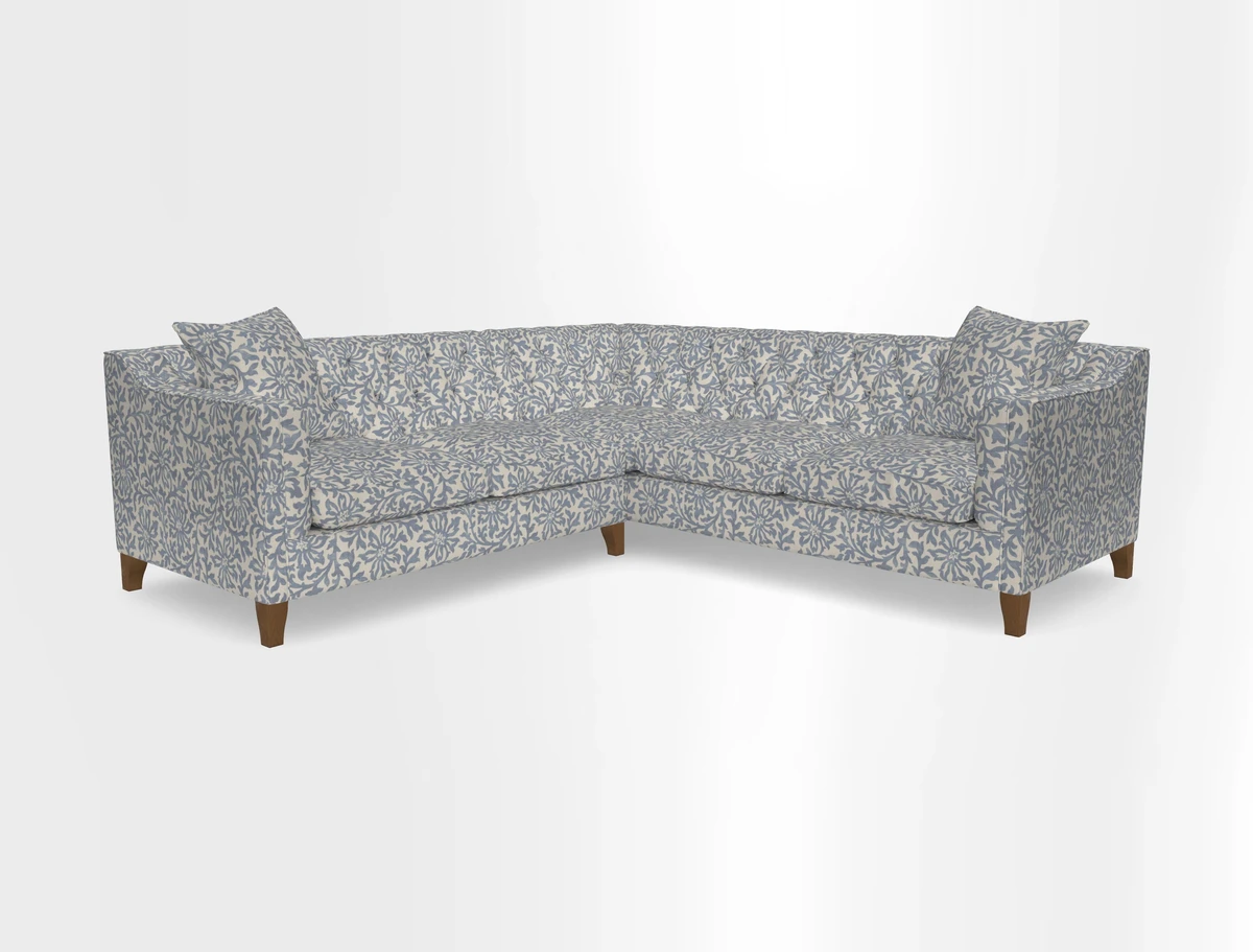 Haresfield Dipped Arm Corner Group LHF & RHF in Two Tone Plain Biscuit
