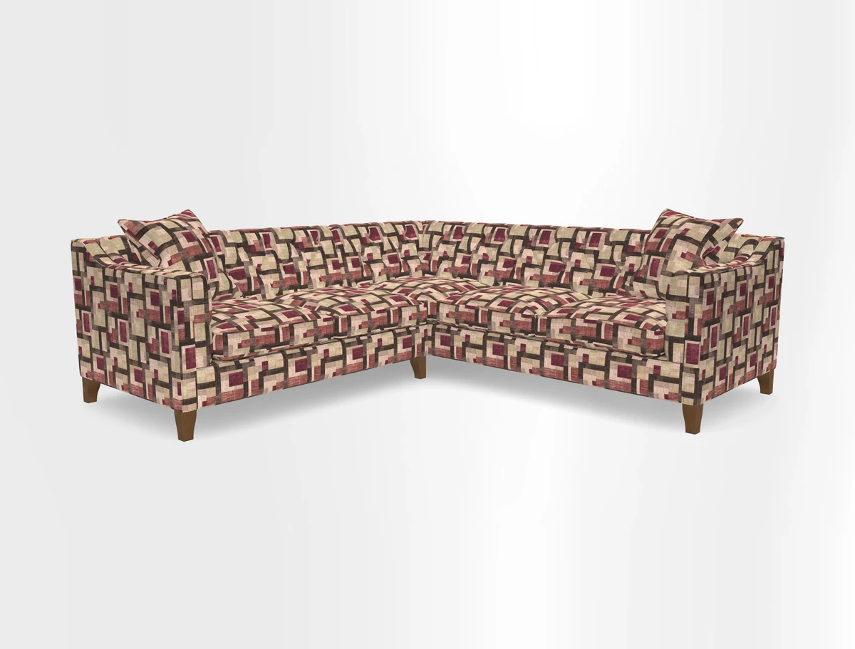 Haresfield Dipped Arm Corner Group LHF & RHF in Two Tone Plain Biscuit