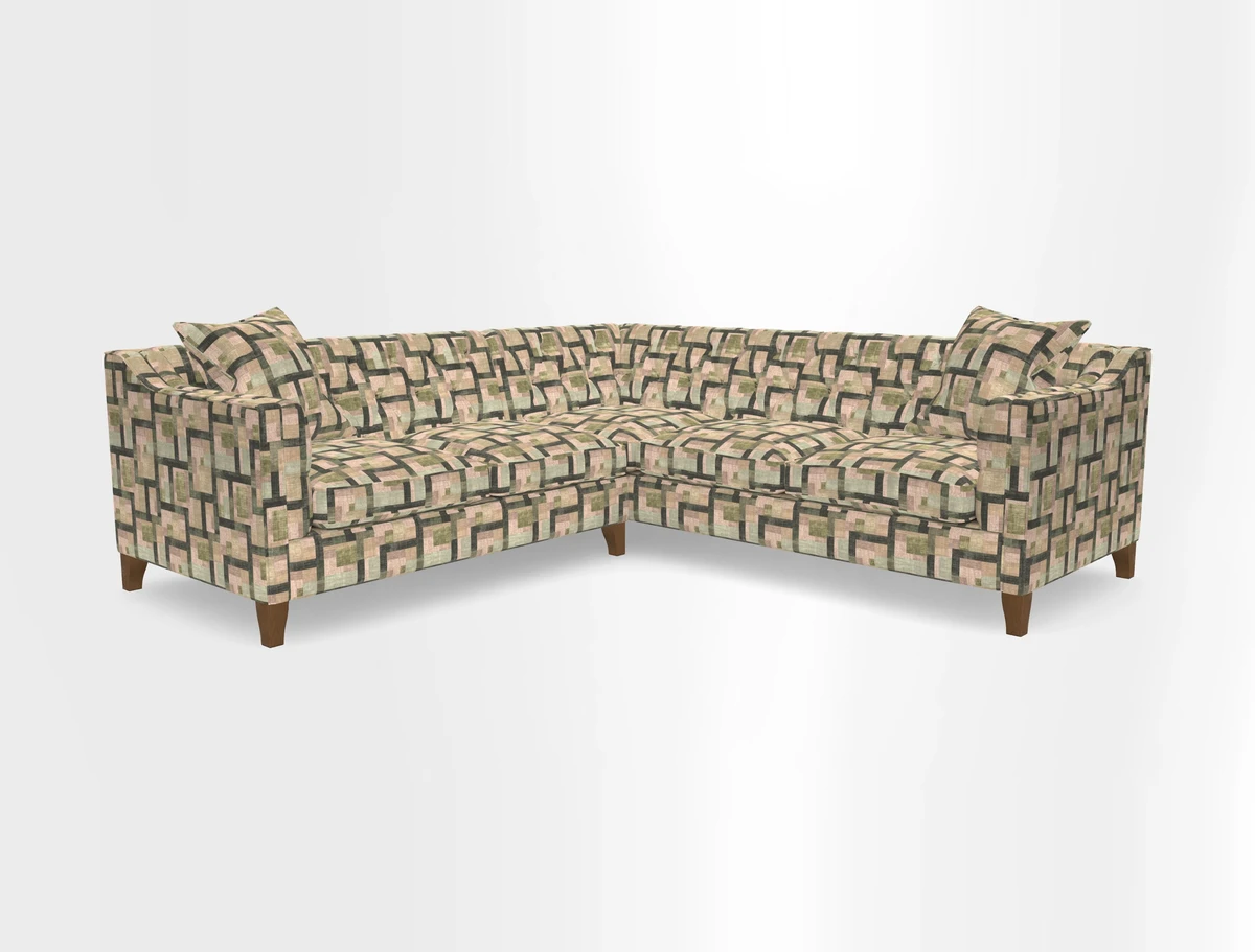 Haresfield Dipped Arm Corner Group LHF & RHF in Two Tone Plain Biscuit
