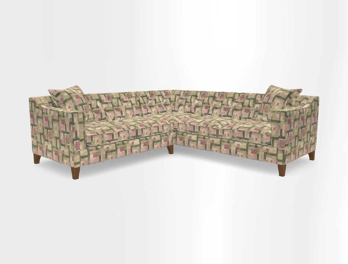 Haresfield Dipped Arm Corner Group LHF & RHF in Two Tone Plain Biscuit