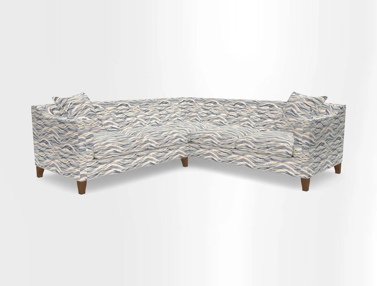 Haresfield Dipped Arm Corner Group LHF & RHF in Two Tone Plain Biscuit