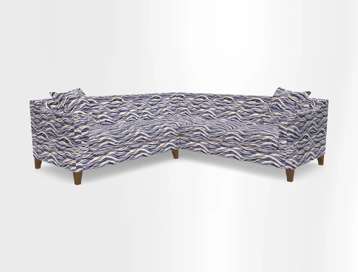 Haresfield Dipped Arm Corner Group LHF & RHF in Two Tone Plain Biscuit