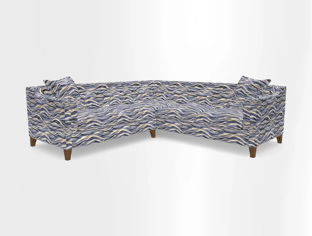 Haresfield Dipped Arm Corner Group LHF & RHF in Two Tone Plain Biscuit