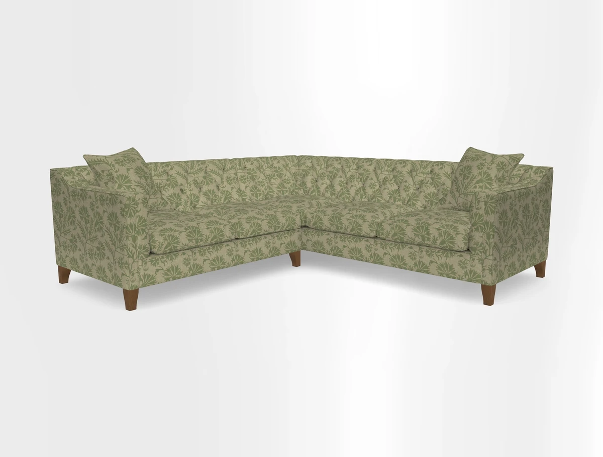 Haresfield Dipped Arm Corner Group LHF & RHF in Two Tone Plain Biscuit