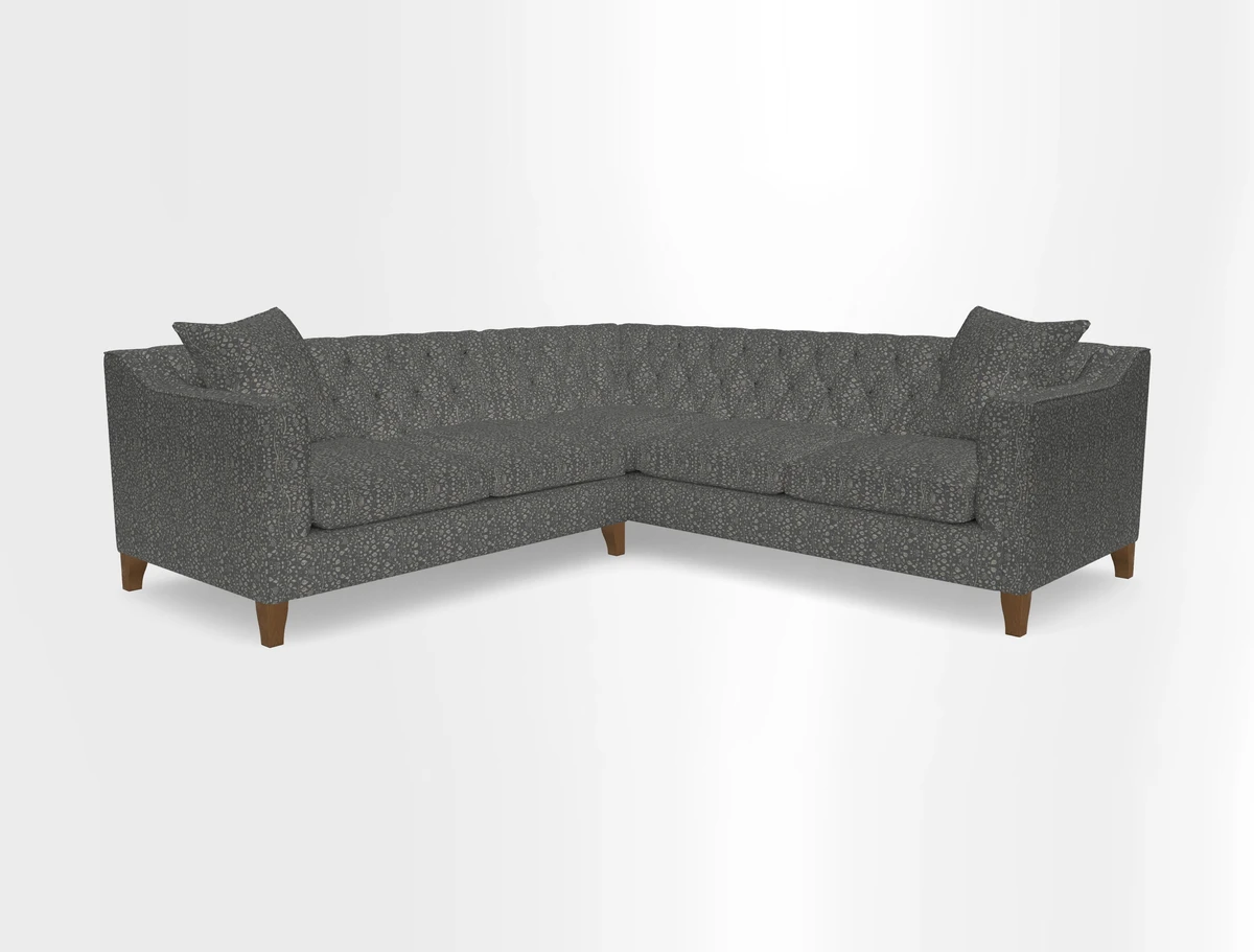 Haresfield Dipped Arm Corner Group LHF & RHF in Two Tone Plain Biscuit