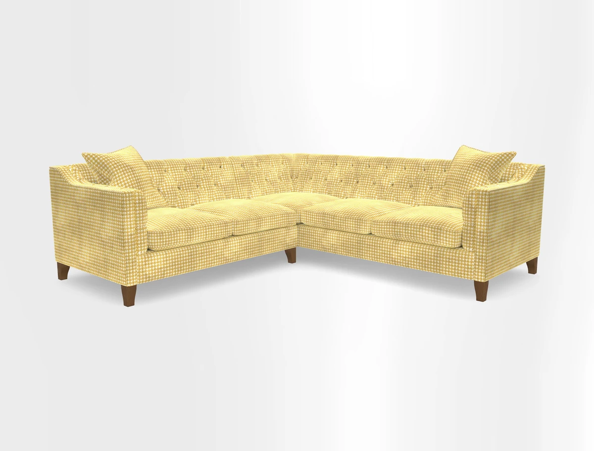 Haresfield Dipped Arm Corner Group LHF & RHF in Two Tone Plain Biscuit