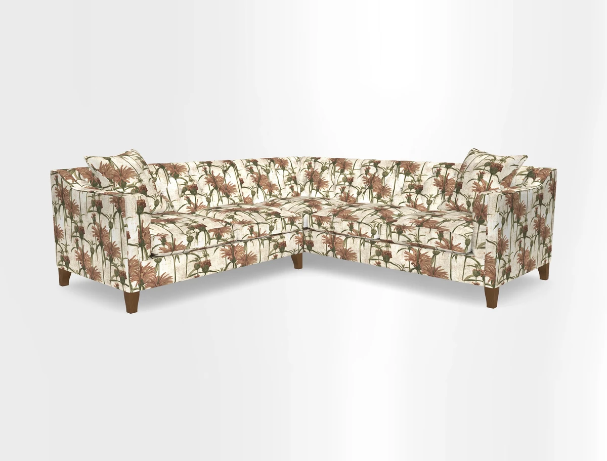 Haresfield Dipped Arm Corner Group LHF & RHF in Two Tone Plain Biscuit
