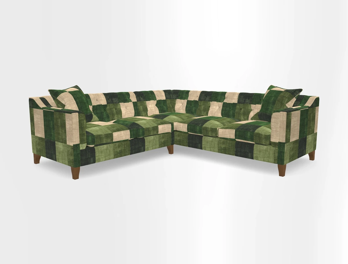 Haresfield Dipped Arm Corner Group LHF & RHF in Two Tone Plain Biscuit