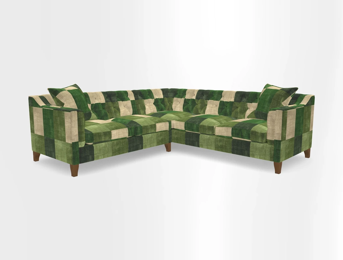 Haresfield Dipped Arm Corner Group LHF & RHF in Two Tone Plain Biscuit