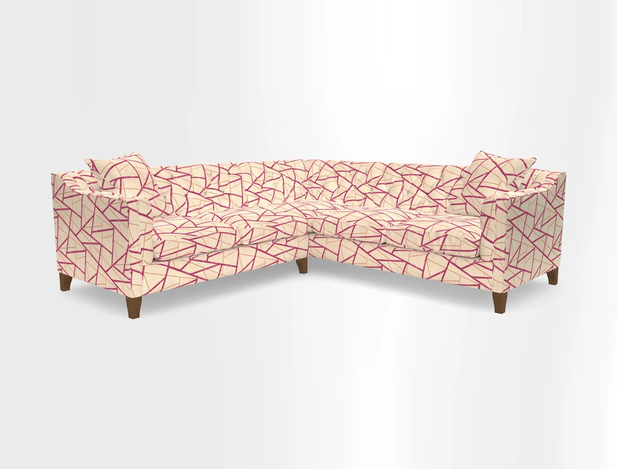Haresfield Dipped Arm Corner Group LHF & RHF in Two Tone Plain Biscuit