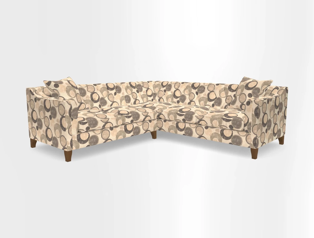 Haresfield Dipped Arm Corner Group LHF & RHF in Two Tone Plain Biscuit