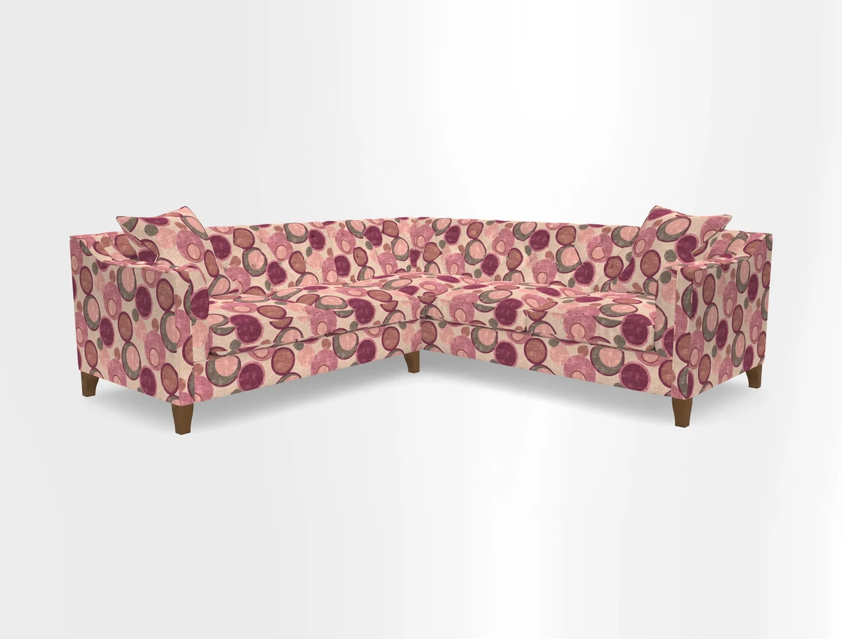 Haresfield Dipped Arm Corner Group LHF & RHF in Two Tone Plain Biscuit