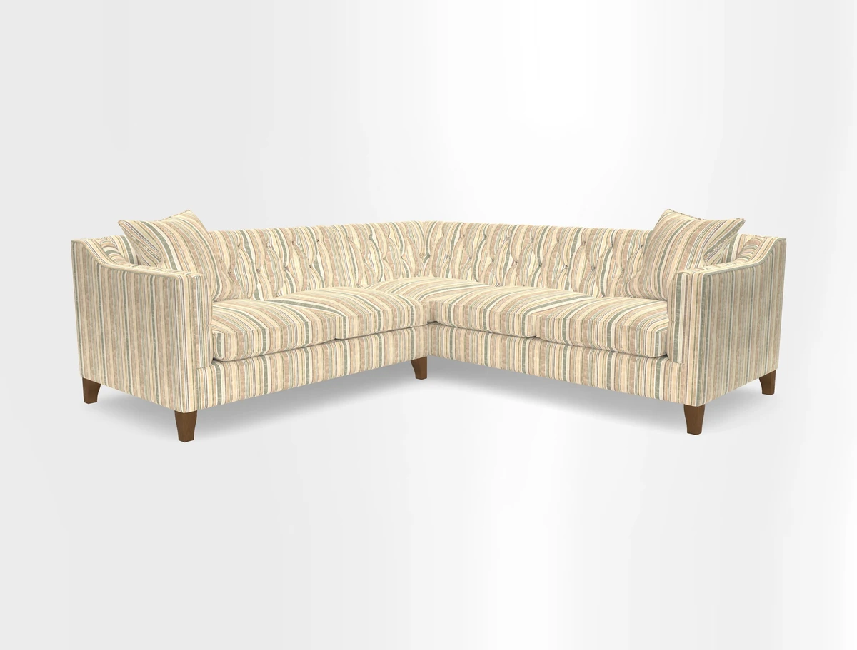 Haresfield Dipped Arm Corner Group LHF & RHF in Two Tone Plain Biscuit