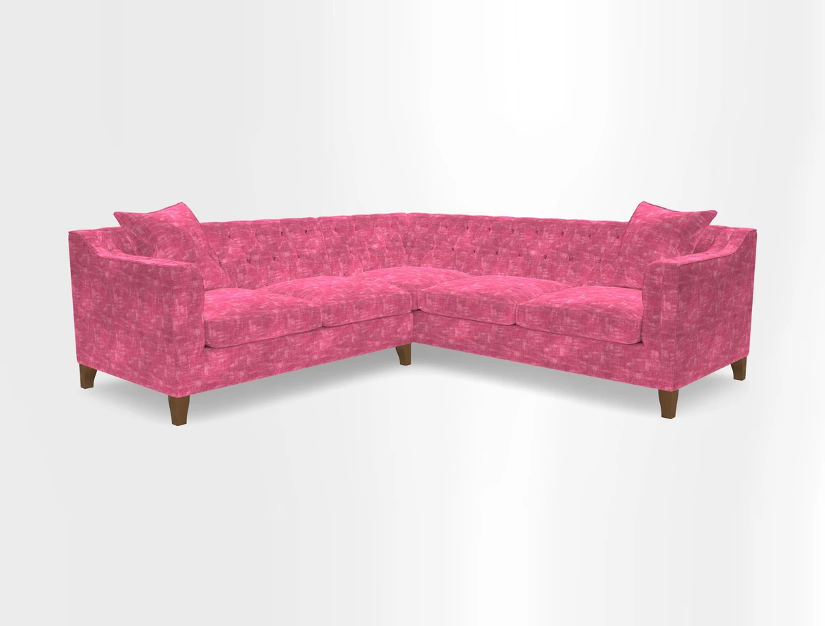 Haresfield Dipped Arm Corner Group LHF & RHF in Two Tone Plain Biscuit