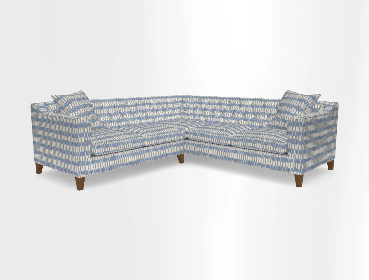 Haresfield Dipped Arm Corner Group LHF & RHF in Two Tone Plain Biscuit