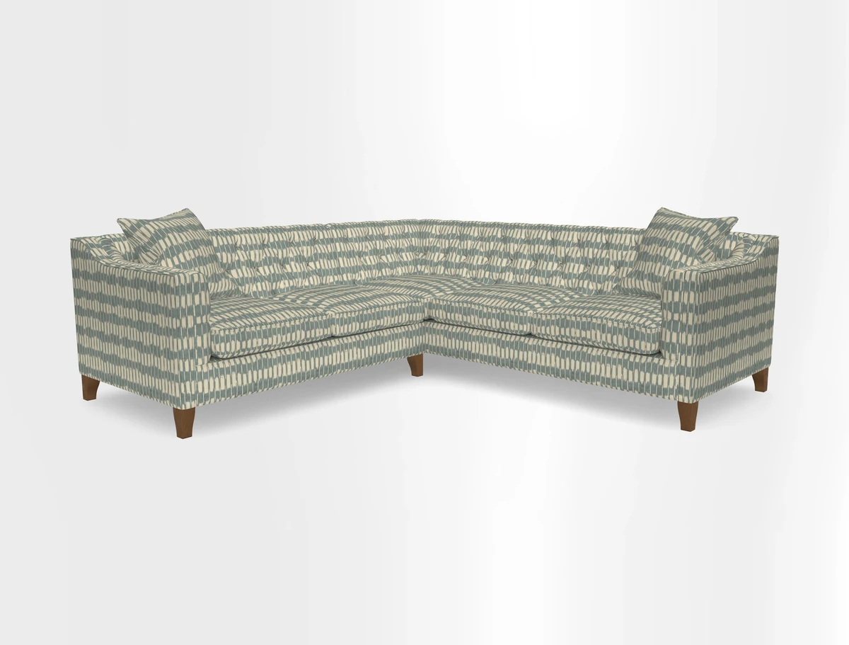 Haresfield Dipped Arm Corner Group LHF & RHF in Two Tone Plain Biscuit