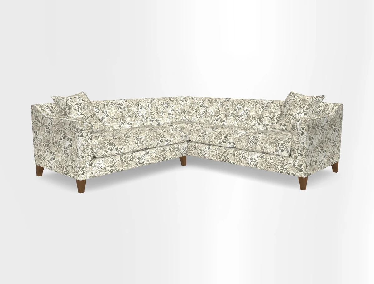 Haresfield Dipped Arm Corner Group LHF & RHF in Two Tone Plain Biscuit