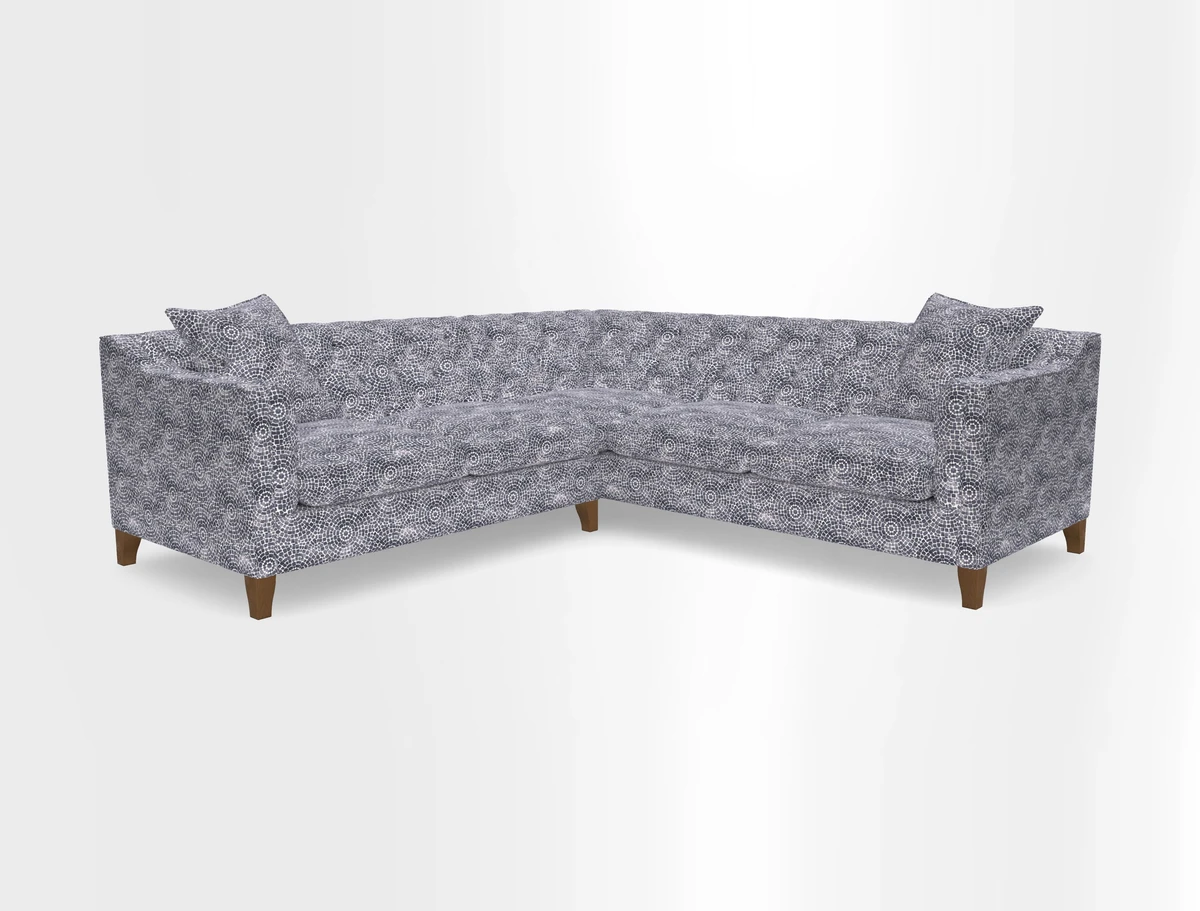Haresfield Dipped Arm Corner Group LHF & RHF in Two Tone Plain Biscuit