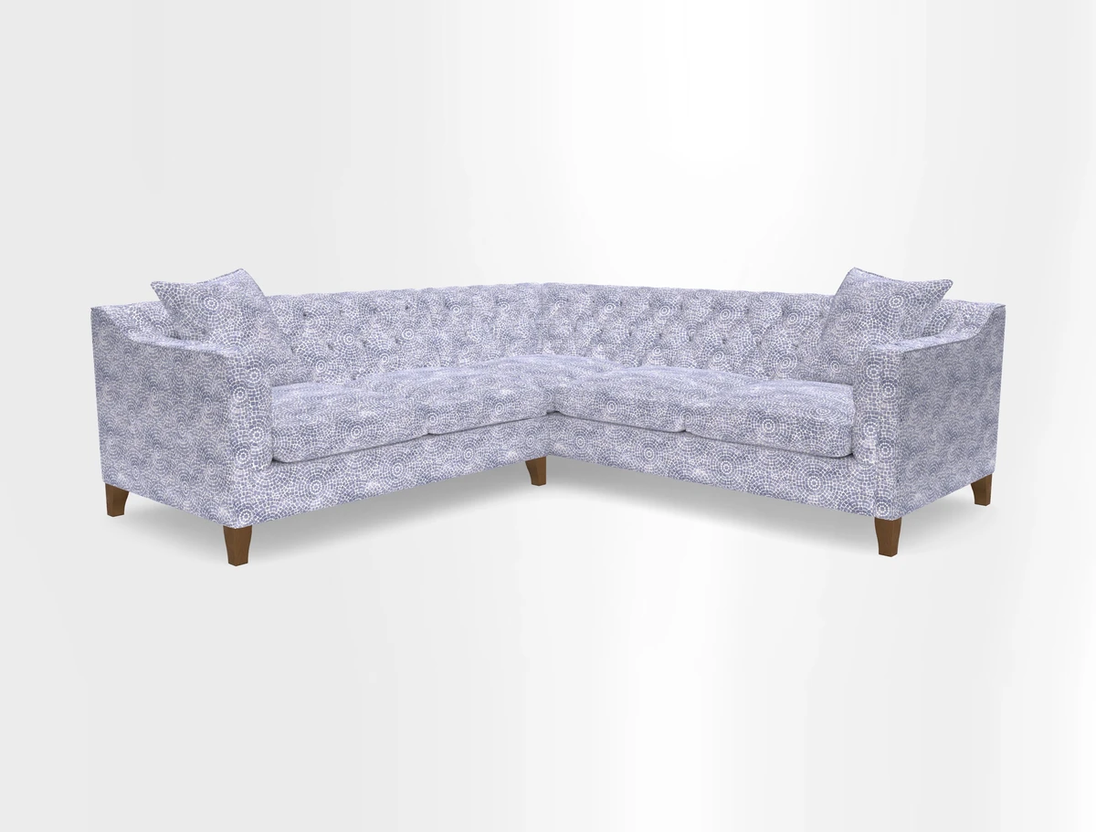 Haresfield Dipped Arm Corner Group LHF & RHF in Two Tone Plain Biscuit