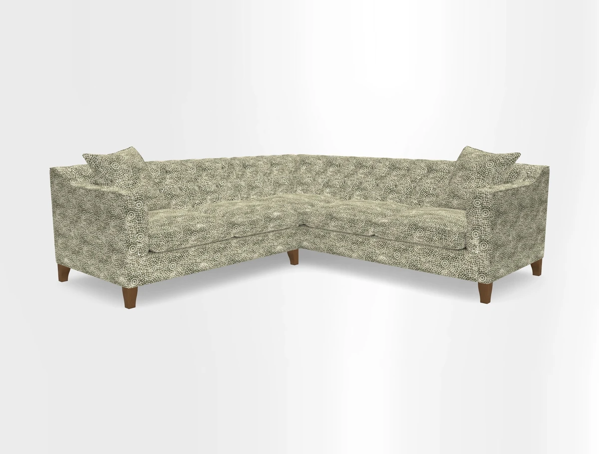 Haresfield Dipped Arm Corner Group LHF & RHF in Two Tone Plain Biscuit