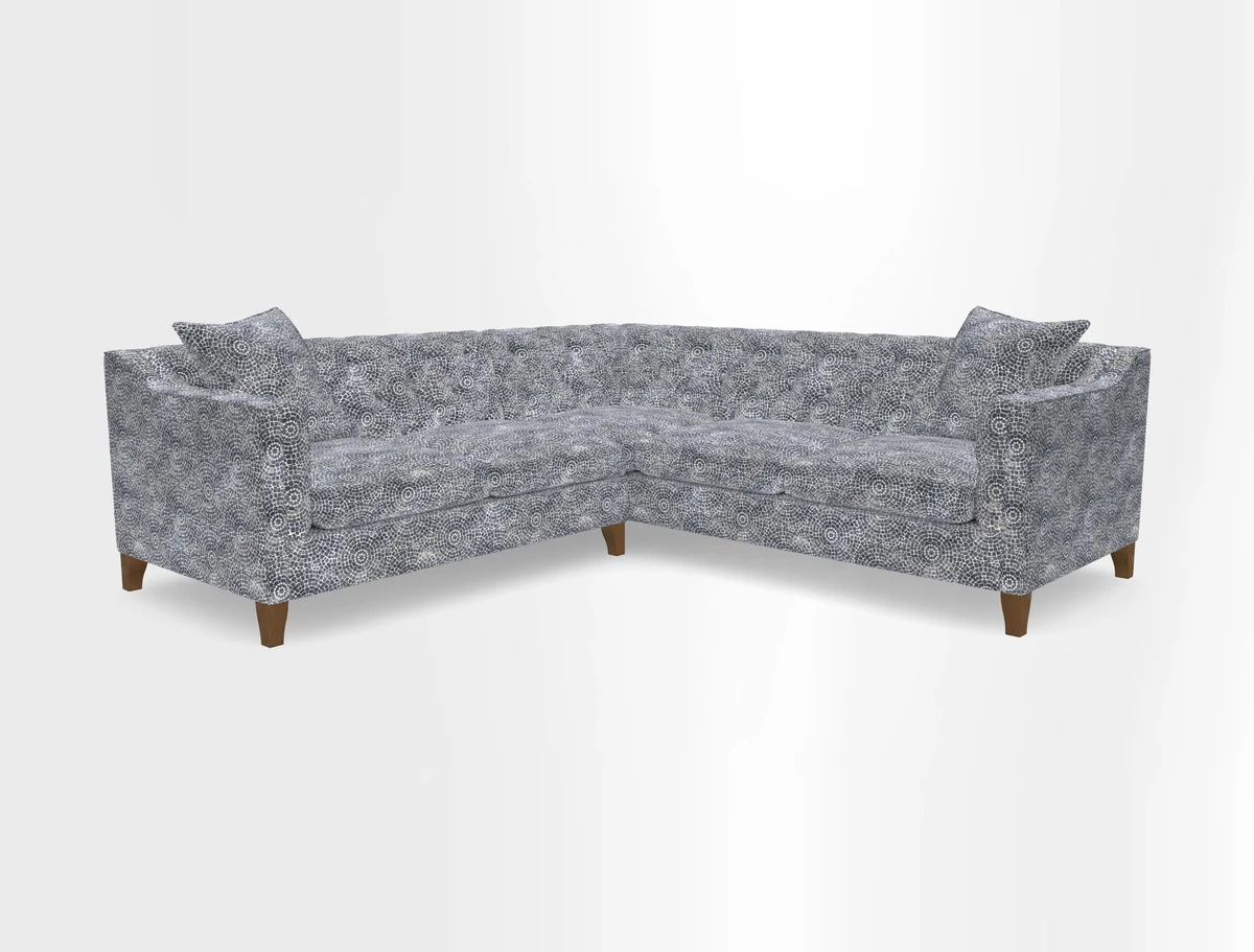 Haresfield Dipped Arm Corner Group LHF & RHF in Two Tone Plain Biscuit
