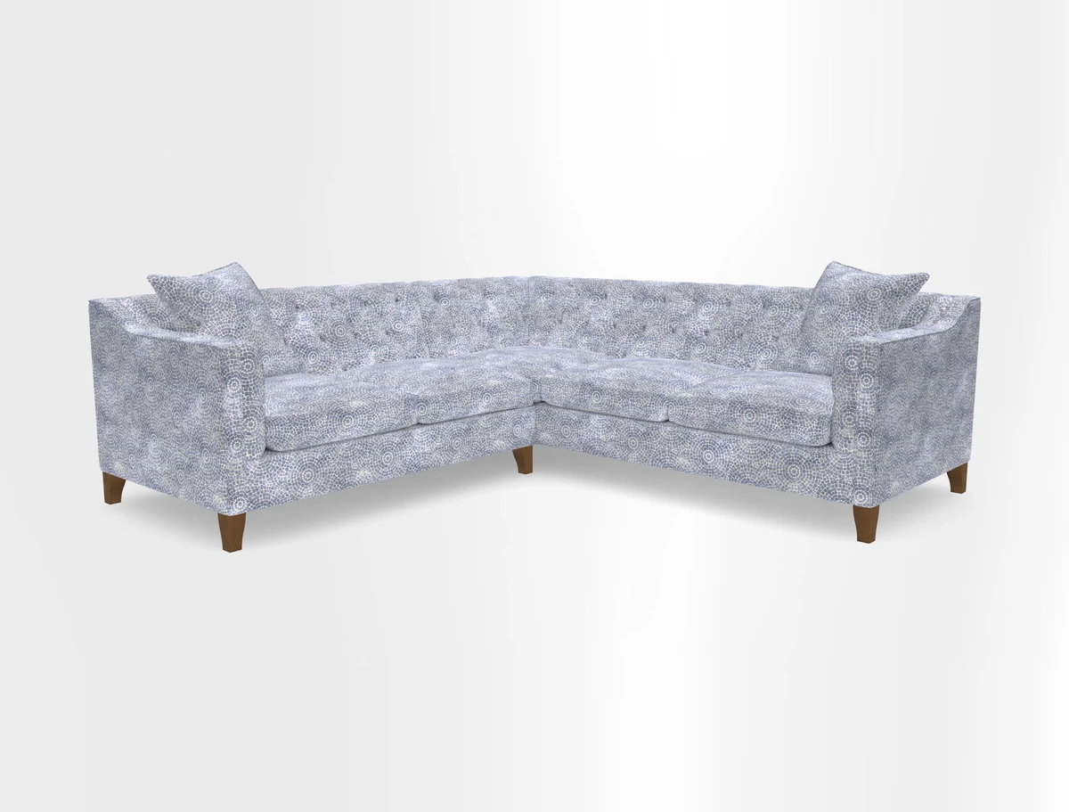 Haresfield Dipped Arm Corner Group LHF & RHF in Two Tone Plain Biscuit