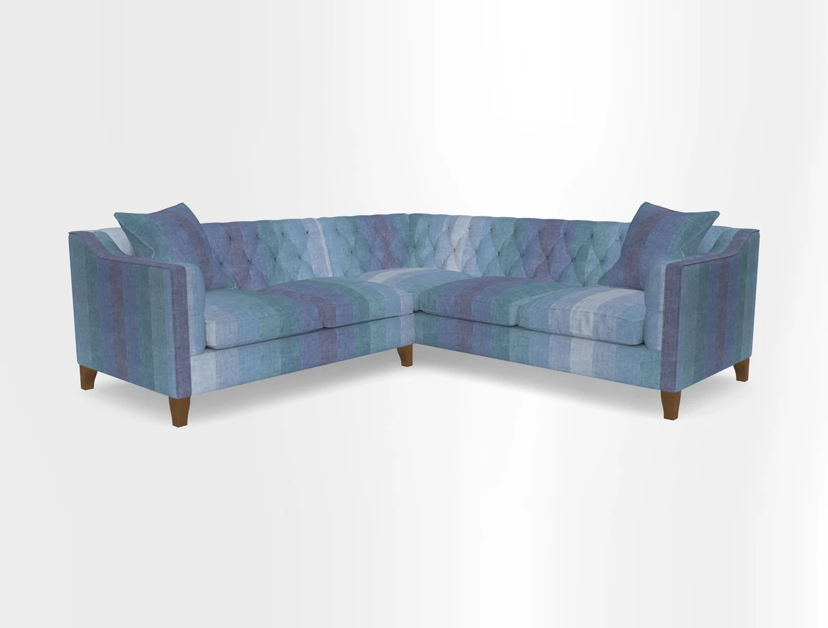 Haresfield Dipped Arm Corner Group LHF & RHF in Two Tone Plain Biscuit