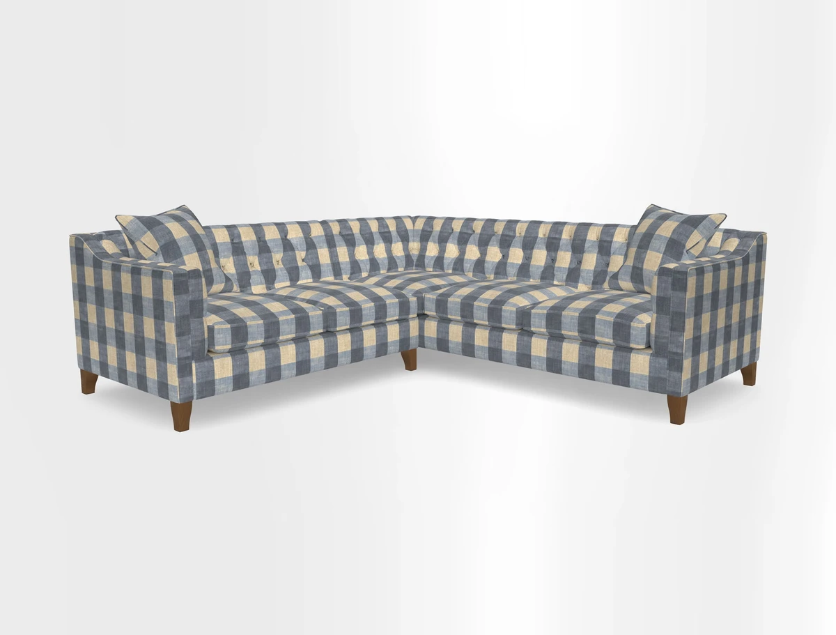 Haresfield Dipped Arm Corner Group LHF & RHF in Two Tone Plain Biscuit