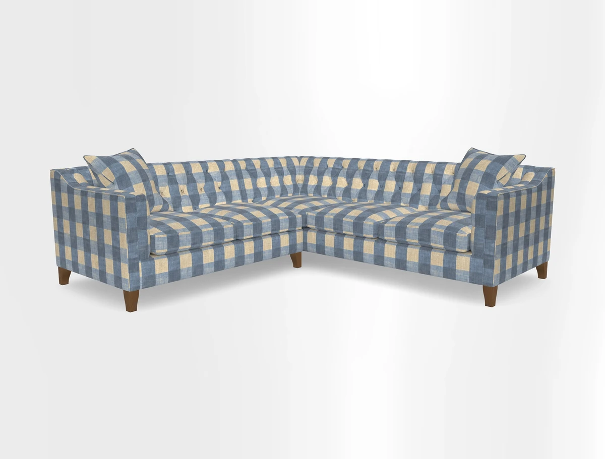 Haresfield Dipped Arm Corner Group LHF & RHF in Two Tone Plain Biscuit