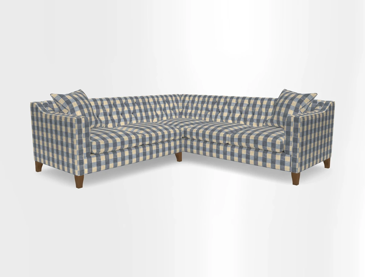 Haresfield Dipped Arm Corner Group LHF & RHF in Two Tone Plain Biscuit