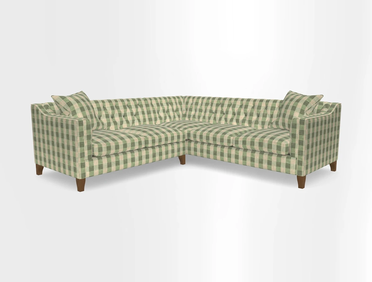Haresfield Dipped Arm Corner Group LHF & RHF in Two Tone Plain Biscuit