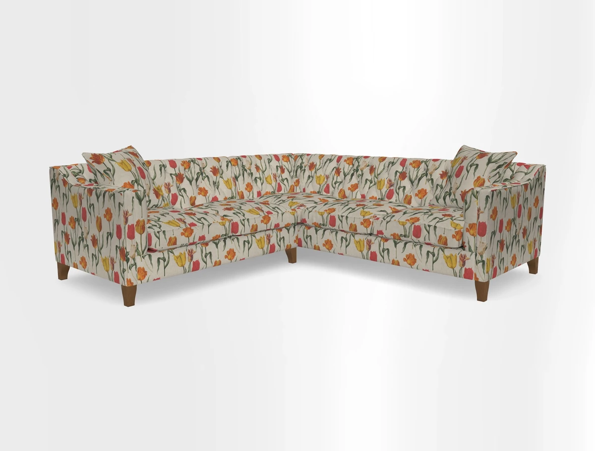 Haresfield Dipped Arm Corner Group LHF & RHF in Two Tone Plain Biscuit