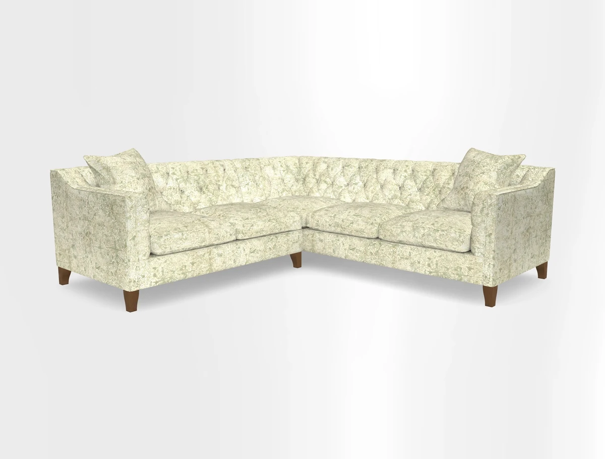 Haresfield Dipped Arm Corner Group LHF & RHF in Two Tone Plain Biscuit