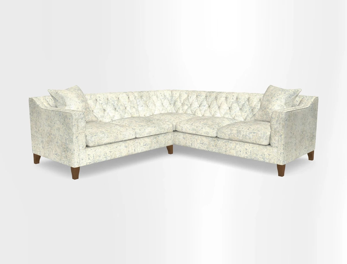 Haresfield Dipped Arm Corner Group LHF & RHF in Two Tone Plain Biscuit