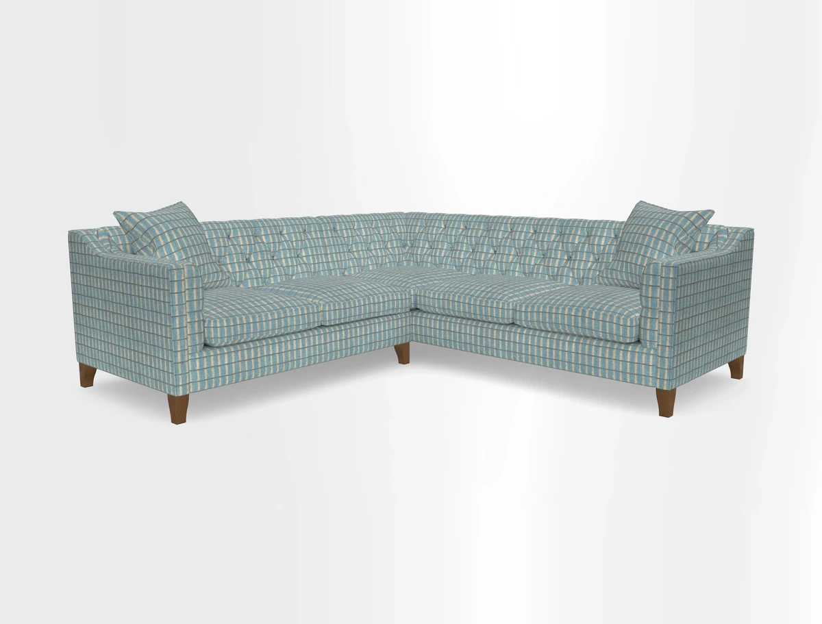 Haresfield Dipped Arm Corner Group LHF & RHF in Two Tone Plain Biscuit