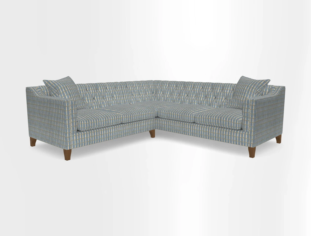 Haresfield Dipped Arm Corner Group LHF & RHF in Two Tone Plain Biscuit