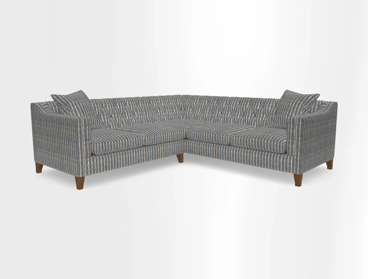 Haresfield Dipped Arm Corner Group LHF & RHF in Two Tone Plain Biscuit