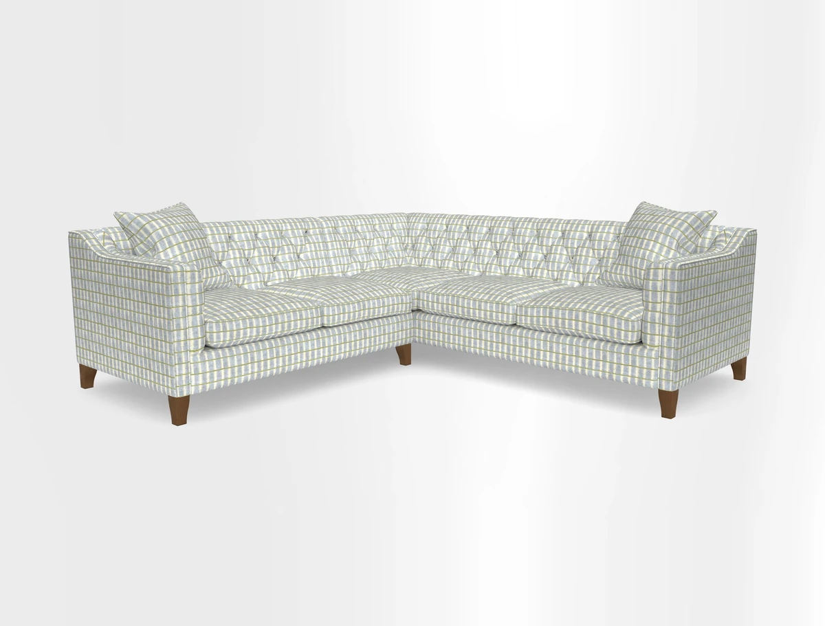 Haresfield Dipped Arm Corner Group LHF & RHF in Two Tone Plain Biscuit