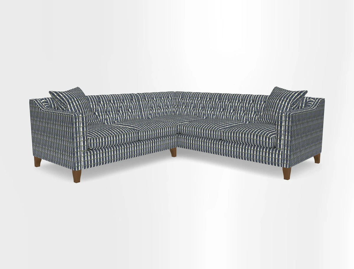 Haresfield Dipped Arm Corner Group LHF & RHF in Two Tone Plain Biscuit