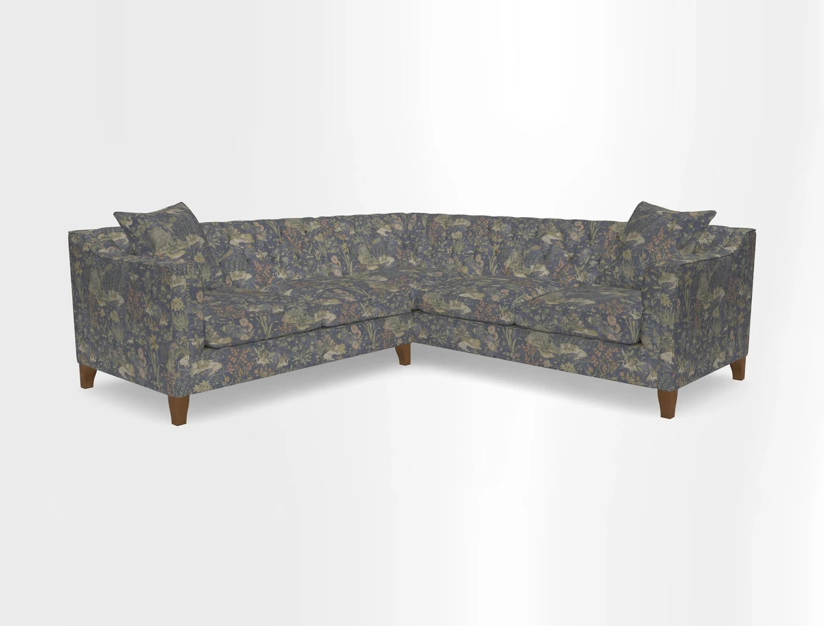 Haresfield Dipped Arm Corner Group LHF & RHF in Two Tone Plain Biscuit