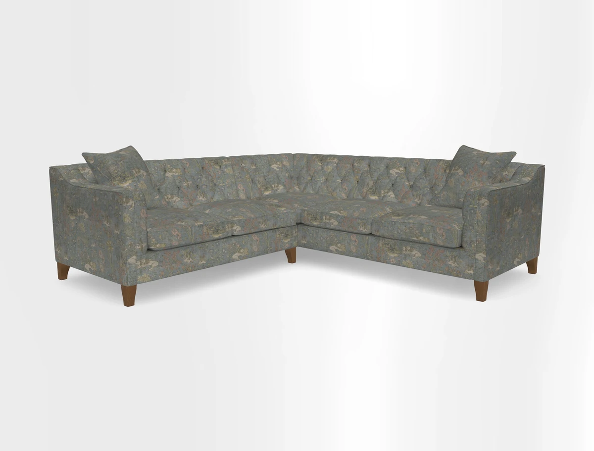 Haresfield Dipped Arm Corner Group LHF & RHF in Two Tone Plain Biscuit
