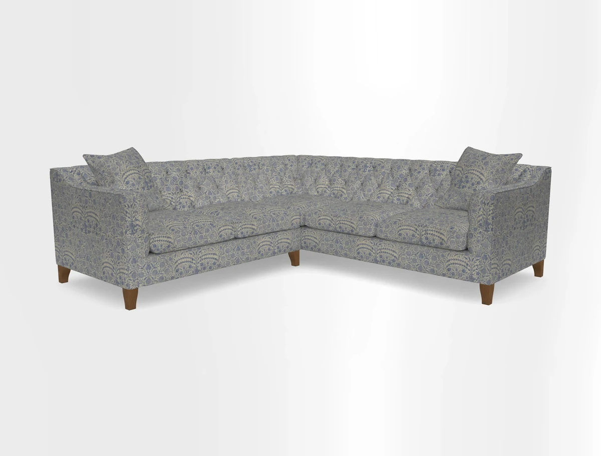 Haresfield Dipped Arm Corner Group LHF & RHF in Two Tone Plain Biscuit