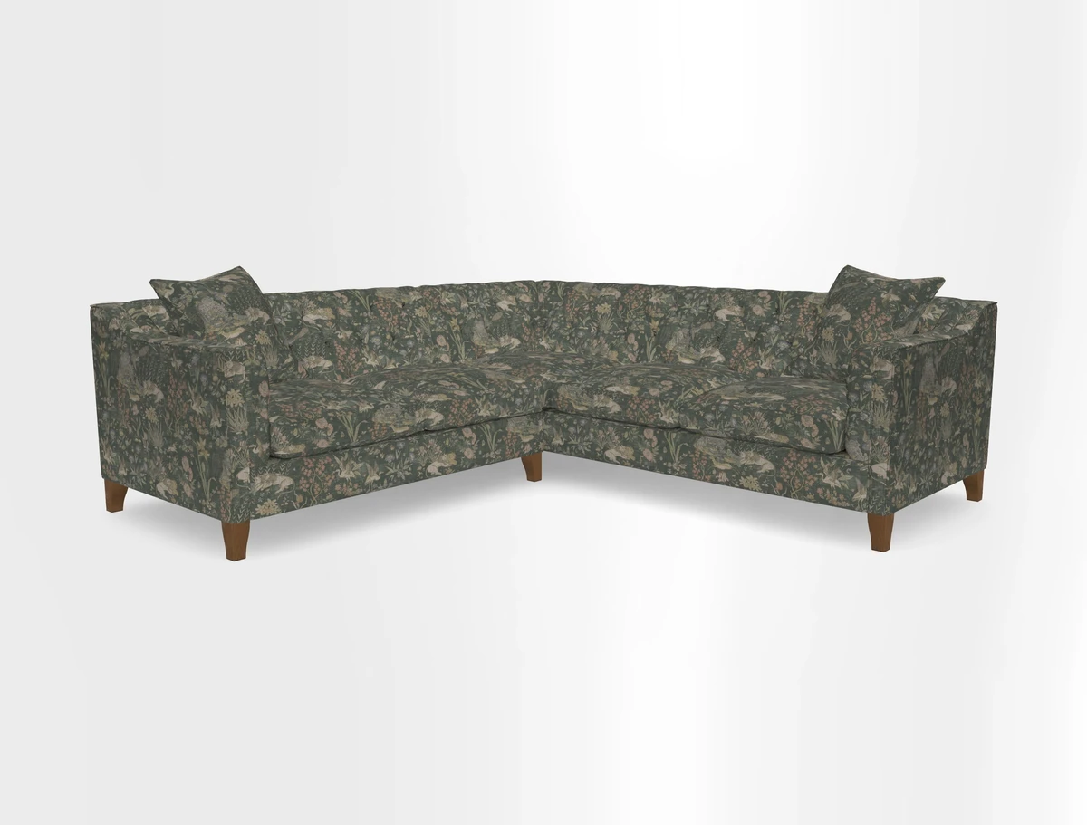 Haresfield Dipped Arm Corner Group LHF & RHF in Two Tone Plain Biscuit