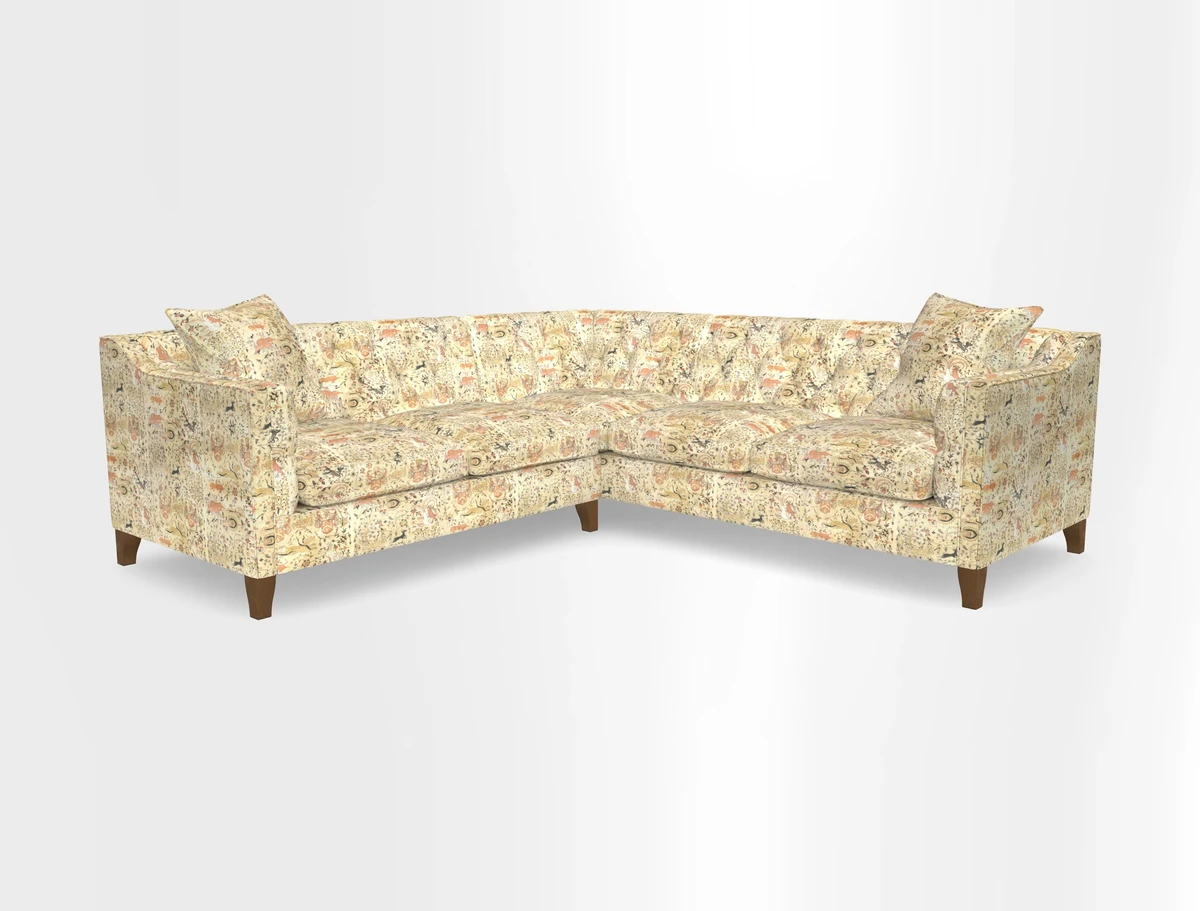 Haresfield Dipped Arm Corner Group LHF & RHF in Two Tone Plain Biscuit