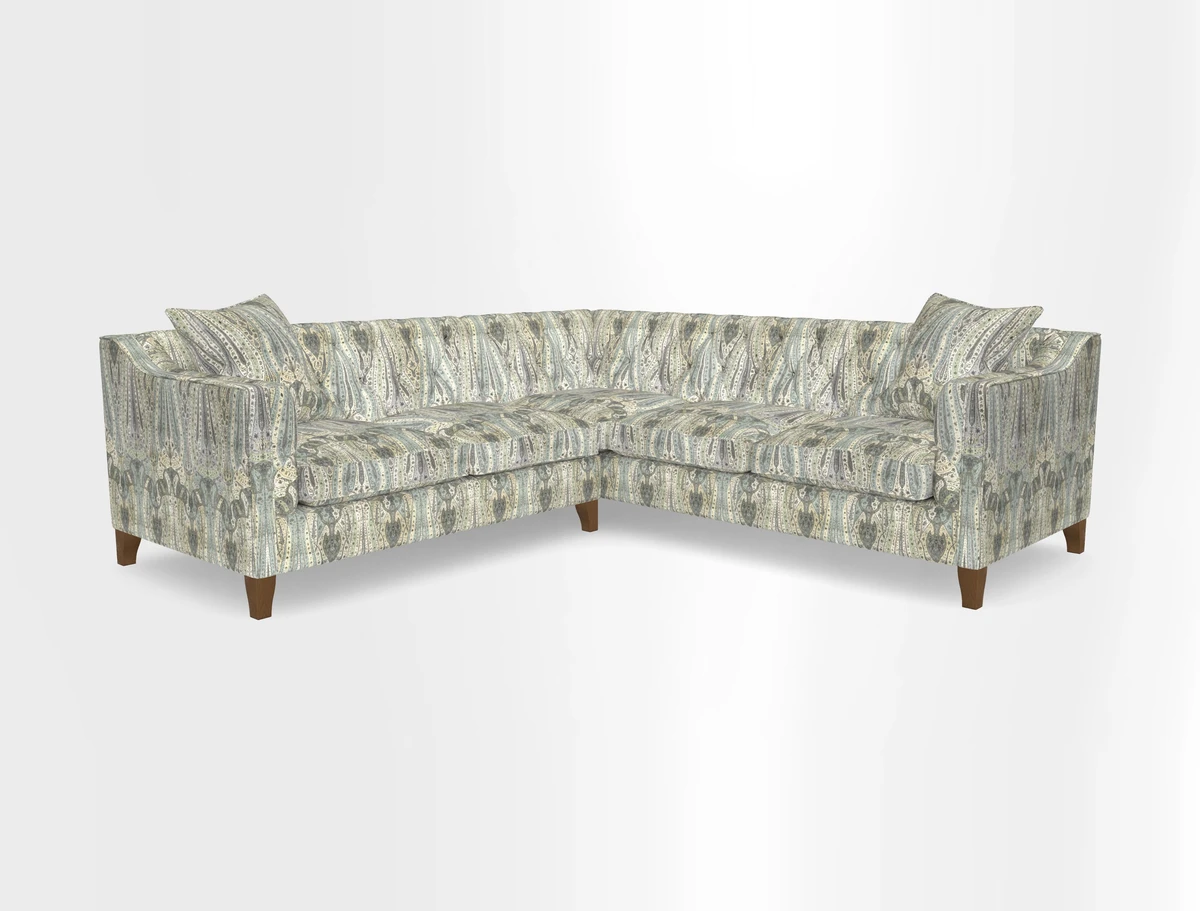 Haresfield Dipped Arm Corner Group LHF & RHF in Two Tone Plain Biscuit