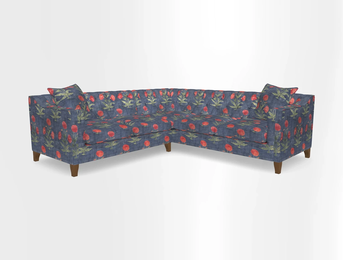Haresfield Dipped Arm Corner Group LHF & RHF in Two Tone Plain Biscuit
