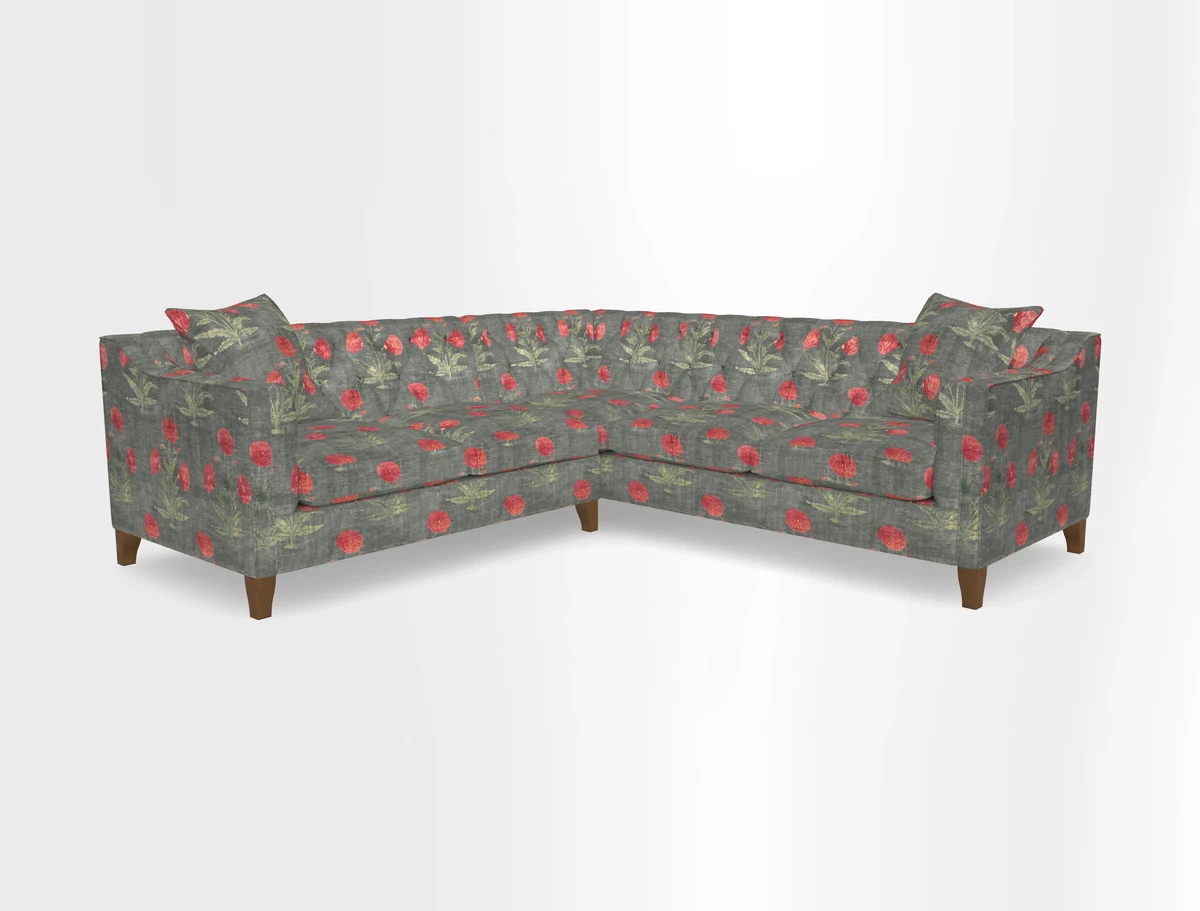 Haresfield Dipped Arm Corner Group LHF & RHF in Two Tone Plain Biscuit