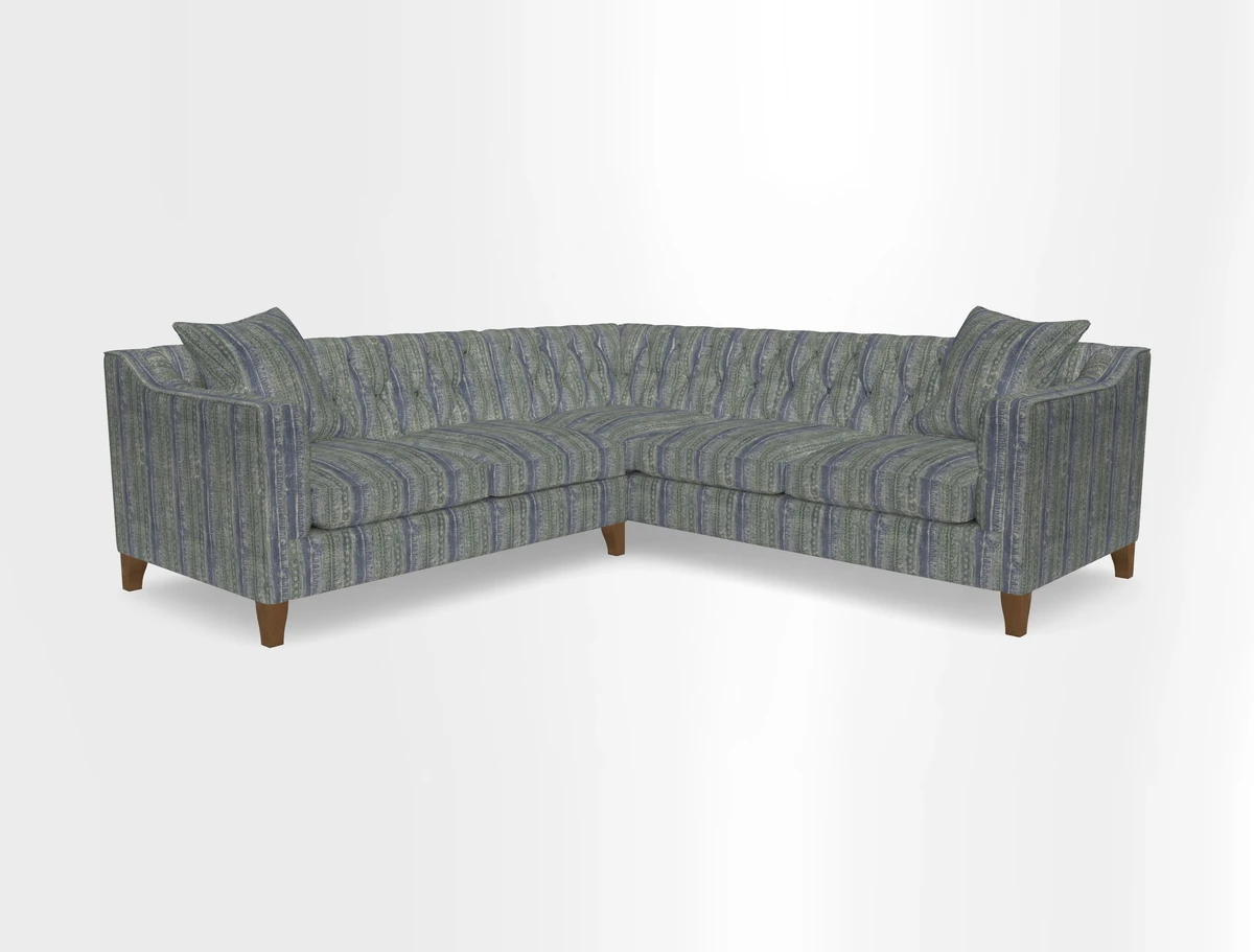Haresfield Dipped Arm Corner Group LHF & RHF in Two Tone Plain Biscuit