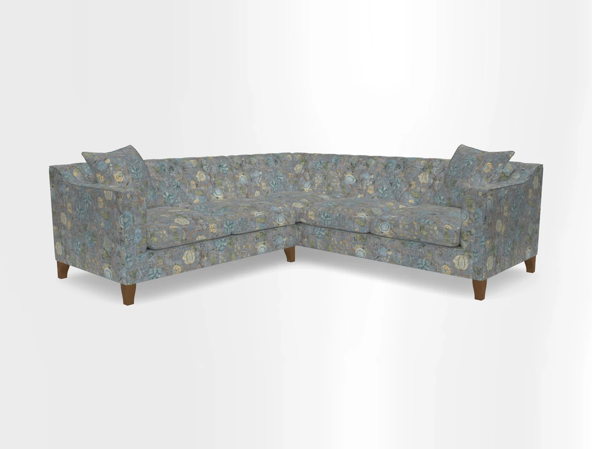 Haresfield Dipped Arm Corner Group LHF & RHF in Two Tone Plain Biscuit