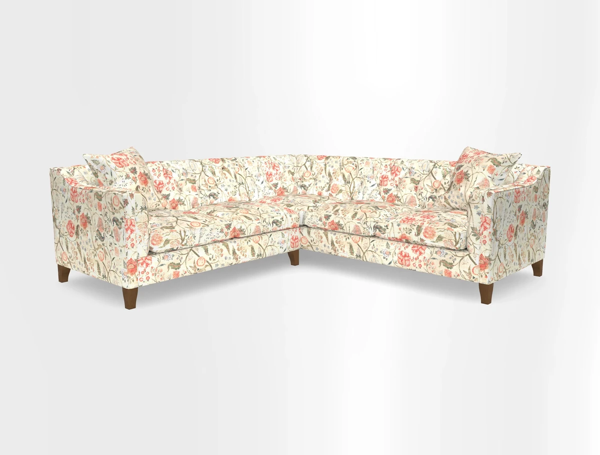 Haresfield Dipped Arm Corner Group LHF & RHF in Two Tone Plain Biscuit